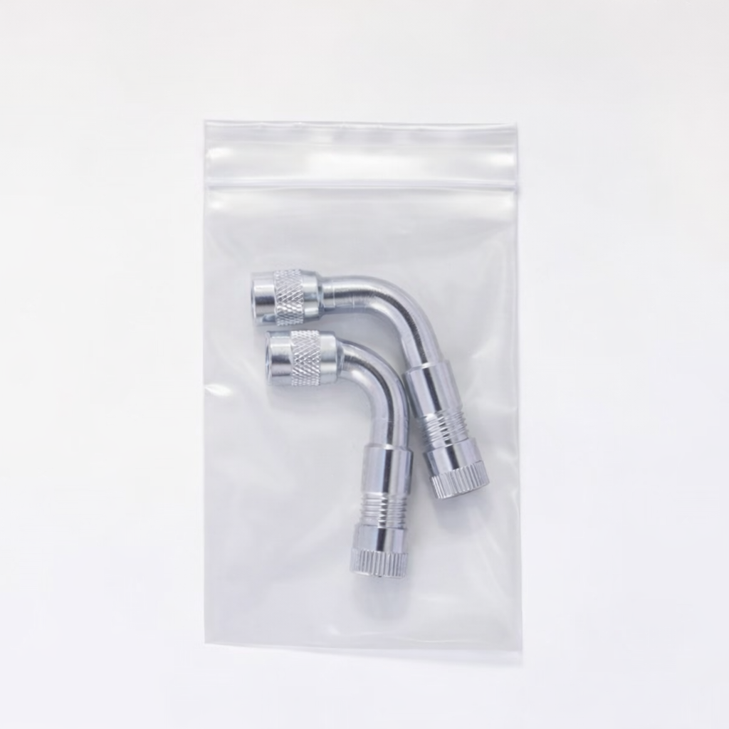 Ridefit 90 Degree Bend Tyre Valve Extension 2 Pack